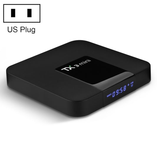 TX3 mini 4K HD Smart TV Box, Android 10.0, H616/H313 up to 1.2 GHz, Quad Core ARM Cortex-A53, 2GB + 16GB, Support 2.4G/5G WiFi, HDMI, AV, LAN, TF Card, US Plug - Allwinner H6 by PMC Jewellery | Online Shopping South Africa | PMC Jewellery | Buy Now Pay Later Mobicred