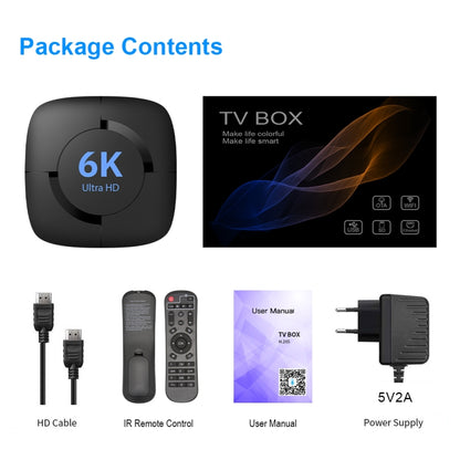 6K UHD Smart TV Box, Android 10.0, Allwinner H616 Quad Core, 4GB+32GB,EU Plug - Allwinner H6 by PMC Jewellery | Online Shopping South Africa | PMC Jewellery | Buy Now Pay Later Mobicred