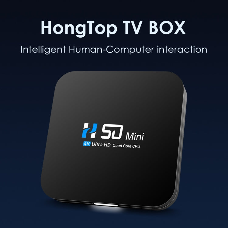 H50 Mini 4K Smart Network TV Box, Android 10.0, RK3318 Quad Core, 2GB+16GB, EU Plug - RK3318 by PMC TechLife | Online Shopping South Africa | PMC TechLife | Buy Now Pay Later Mobicred