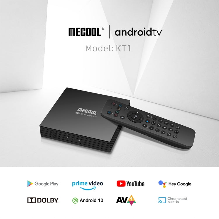 MECOOL KT1 DVB S2 Android 10.0 Smart TV Set Top Box, Amlogic S905X4-B Quad Core ARM Cortex-A55, 2GB+16GB, Dual Band WiFi, Bluetooth(US Plug) - Amlogic S905 by MECOOL | Online Shopping South Africa | PMC Jewellery | Buy Now Pay Later Mobicred