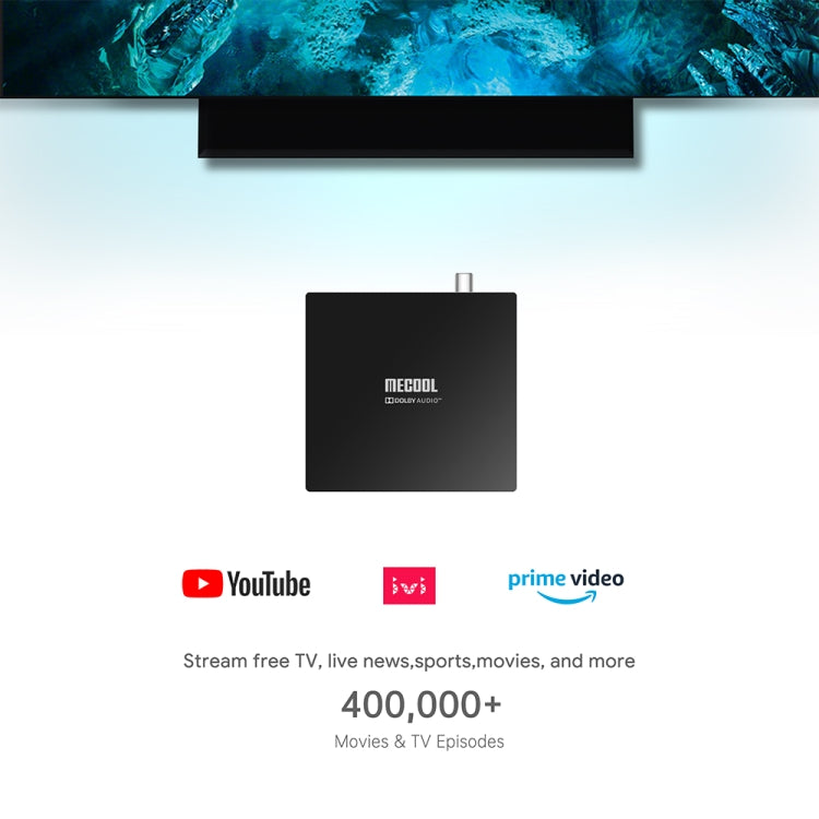 MECOOL KT1 DVB S2 Android 10.0 Smart TV Set Top Box, Amlogic S905X4-B Quad Core ARM Cortex-A55, 2GB+16GB, Dual Band WiFi, Bluetooth(AU Plug) - Amlogic S905 by MECOOL | Online Shopping South Africa | PMC Jewellery | Buy Now Pay Later Mobicred