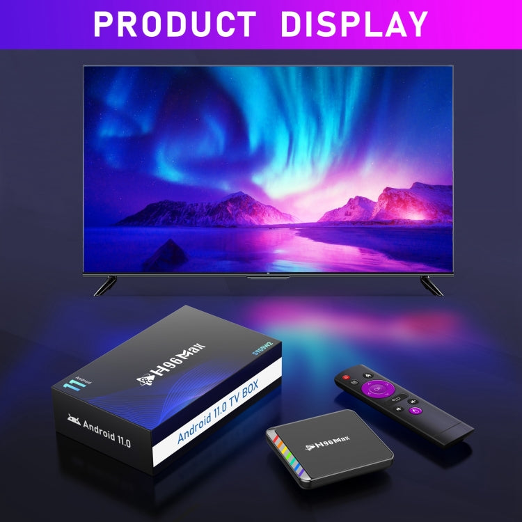 H96 Max W2 4K Ultra HD Android 11.0 Smart TV Box with Remote Control, Amlogic S905W2 Quad-Core, 4GB+32GB(AU Plug) - Amlogic S905 by PMC Jewellery | Online Shopping South Africa | PMC Jewellery | Buy Now Pay Later Mobicred