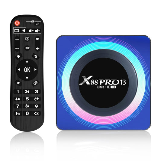 Acrylic X88 Pro 13 8K Ultra HD Android 13.0 Smart TV Box with Remote Control, RK3528 Quad-Core, 4G+32GB(US Plug) - Others by PMC Jewellery | Online Shopping South Africa | PMC Jewellery | Buy Now Pay Later Mobicred