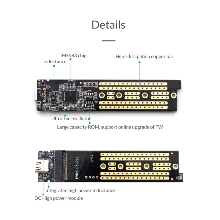 ORICO TCM2-C3 NVMe M.2 SSD Enclosure (10Gbps) - HDD Enclosure by ORICO | Online Shopping South Africa | PMC TechLife