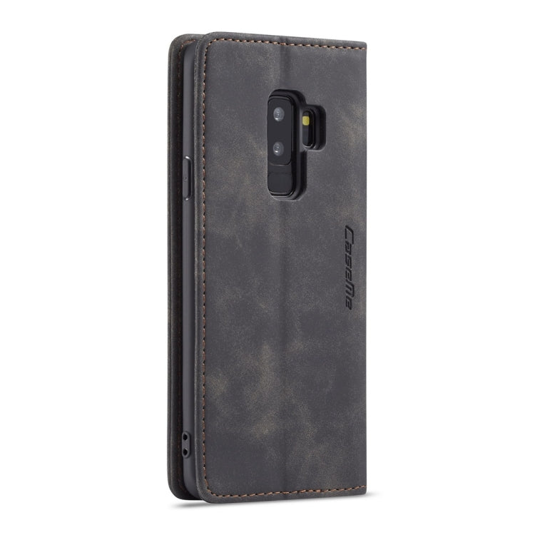 CaseMe-013 Multifunctional Retro Frosted Horizontal Flip Leather Case with Card Slot & Holder & Wallet for Galaxy S9 Plus(Black) - Galaxy Phone Cases by CaseMe | Online Shopping South Africa | PMC Jewellery | Buy Now Pay Later Mobicred