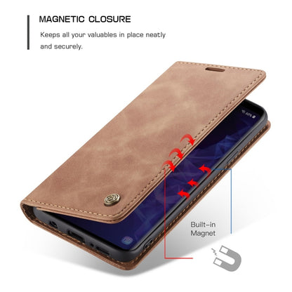 CaseMe-013 Multifunctional Retro Frosted Horizontal Flip Leather Case with Card Slot & Holder & Wallet for Galaxy S9 Plus(Brown) - Galaxy Phone Cases by CaseMe | Online Shopping South Africa | PMC Jewellery | Buy Now Pay Later Mobicred