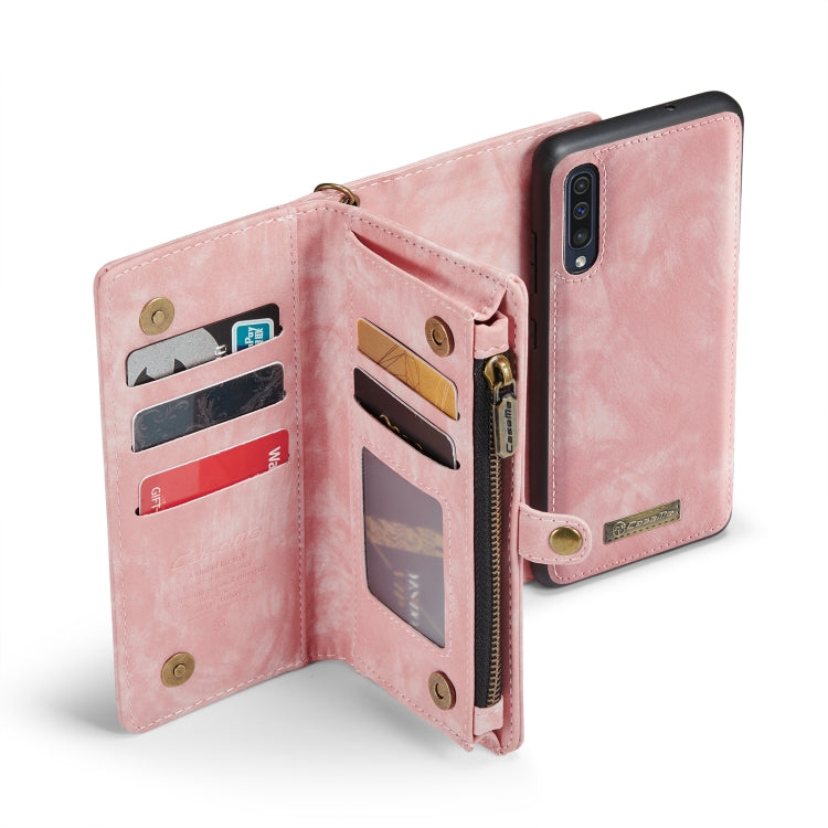 CaseMe-008 For Samaung Galaxy A30S／A50S／A50 Detachable Multifunctional Flip Leather Case (Pink) - Galaxy Phone Cases by CaseMe | Online Shopping South Africa | PMC Jewellery | Buy Now Pay Later Mobicred