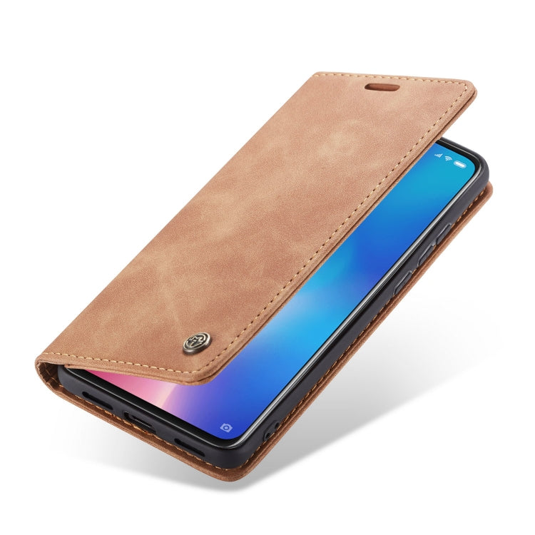 CaseMe-013  Multifunctional Horizontal Flip Leather Case with Card Slot & Holder for Xiaomi 9(Brown) - Xiaomi Cases by CaseMe | Online Shopping South Africa | PMC Jewellery | Buy Now Pay Later Mobicred