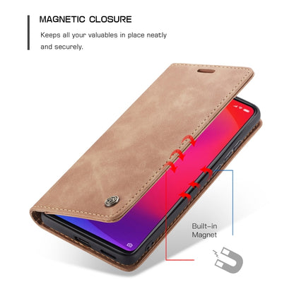 CaseMe-013 Multi-functional Retro Frosted Horizontal Flip Leather Case with Card Slot & Holder & Wallet For Xiaomi Mi 9T Pro / Redmi K20 Pro / Xiaomi Mi 9T / Redmi K20(Brown) - Xiaomi Cases by CaseMe | Online Shopping South Africa | PMC Jewellery | Buy Now Pay Later Mobicred