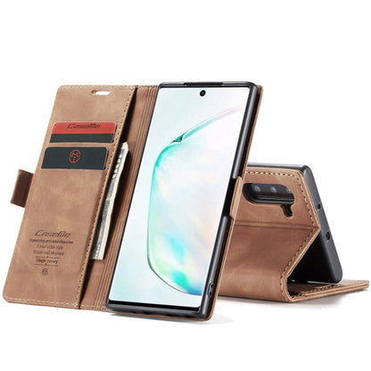 CaseMe-013 Multifunctional Horizontal Flip Leather Case with Card Slot & Holder for Galaxy Note 10(Brown) - Galaxy Phone Cases by CaseMe | Online Shopping South Africa | PMC Jewellery | Buy Now Pay Later Mobicred