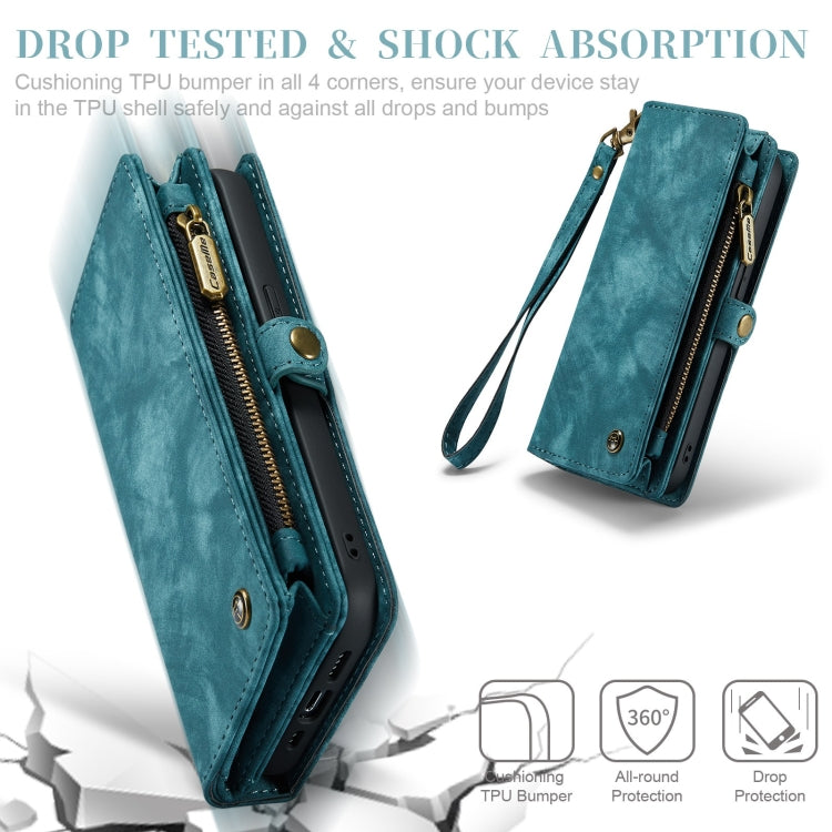 For iPhone 11 Pro Max CaseMe-008 Detachable Multifunctional Horizontal Flip Leather Case with Card Slot & Holder & Zipper Wallet & Photo Frame (Blue) - iPhone 11 Pro Max Cases by CaseMe | Online Shopping South Africa | PMC Jewellery | Buy Now Pay Later Mobicred