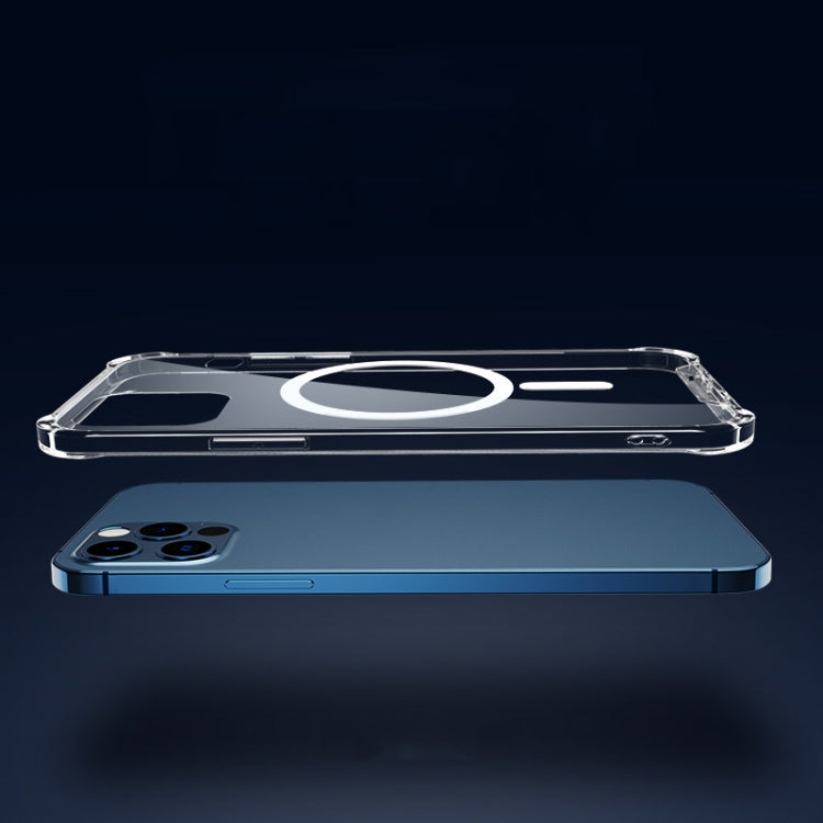 For iPhone 11 Magsafe Case Clear Four-corner Airbag Shockproof Case with Magnetic (Transparent) - free shipping - PMC TechLife - Order now!