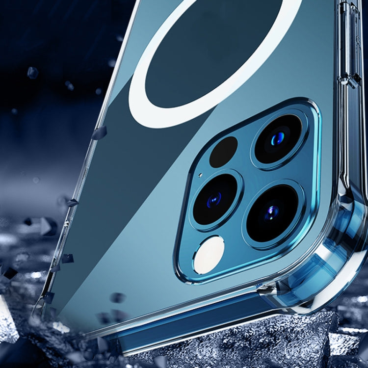 For iPhone 11 Magsafe Case Clear Four-corner Airbag Shockproof Case with Magnetic (Transparent) - free shipping - PMC TechLife - Order now!