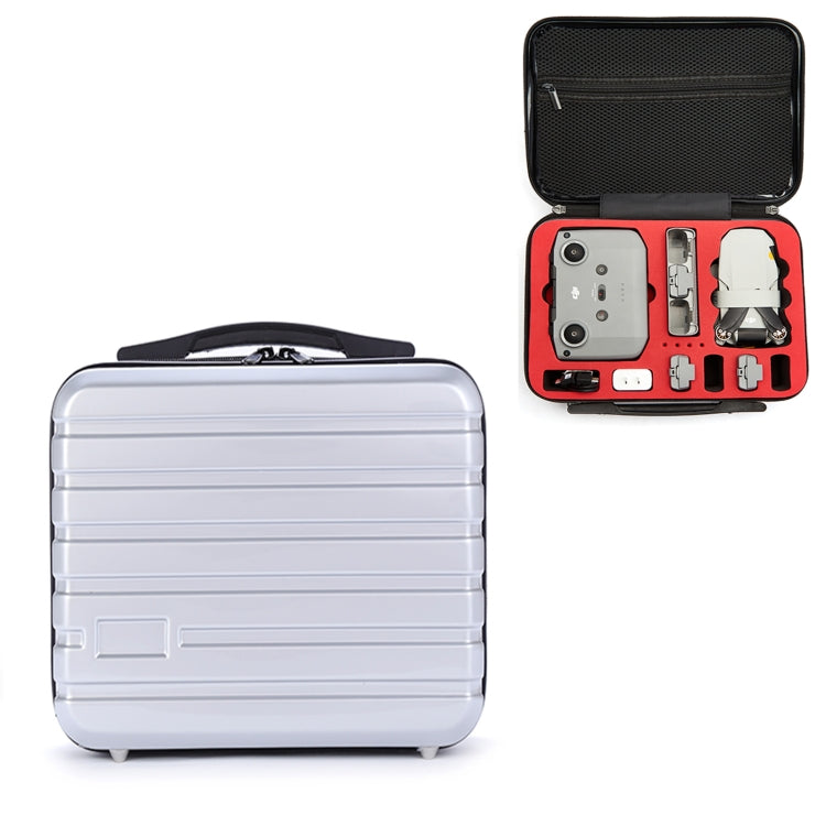 ls-S004 Portable Waterproof Drone Handbag Storage Bag for DJI Mavic Mini 2(Silver +Red Liner) - Carry Cases & Bags by PMC Jewellery | Online Shopping South Africa | PMC Jewellery | Buy Now Pay Later Mobicred