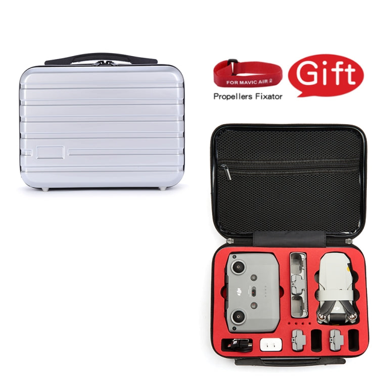 ls-S004 Portable Waterproof Drone Handbag Storage Bag for DJI Mavic Mini 2(Silver +Red Liner) - Carry Cases & Bags by PMC Jewellery | Online Shopping South Africa | PMC Jewellery | Buy Now Pay Later Mobicred