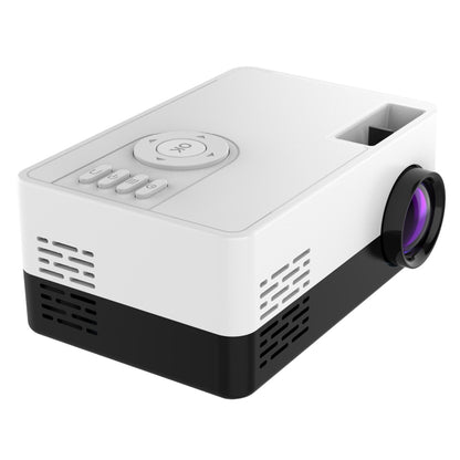 J15 1920 x 1080P HD Household Mini LED Projector with Tripod Mount Support AV / HDMI x 1 / USB x1 / TF x 1, Plug Type:US Plug(Black White) - Mini Projector by PMC Jewellery | Online Shopping South Africa | PMC Jewellery | Buy Now Pay Later Mobicred