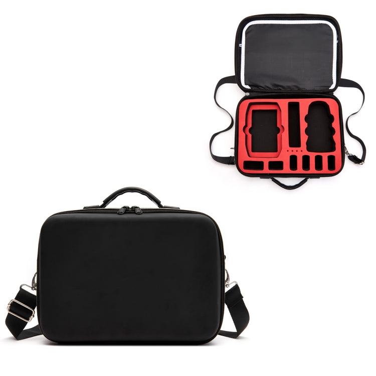 Multi-function PU Shoulder Storage Bag Suitcase with Baffle For DJI Mavic Mini 2(Red Liner) - Carry Cases & Bags by PMC Jewellery | Online Shopping South Africa | PMC Jewellery | Buy Now Pay Later Mobicred