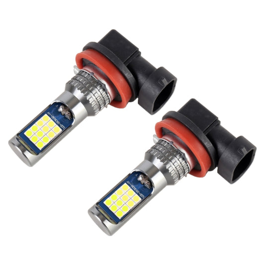 H11 / H8 2 PCS DC12-24V / 8.6W Car Double Colors Fog Lights with 24LEDs SMD-3030 & Constant Current, Bag Packaging(White Light + Lime Light) - Fog / Driving Lights by PMC Jewellery | Online Shopping South Africa | PMC Jewellery | Buy Now Pay Later Mobicred