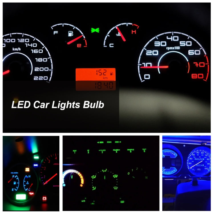 70 PCS T5 / T10 Car Modification LED Indicator Light with T5 / T10 Lamp Holder - Clearance Lights by PMC TechLife | Online Shopping South Africa | PMC TechLife | Buy Now Pay Later Mobicred