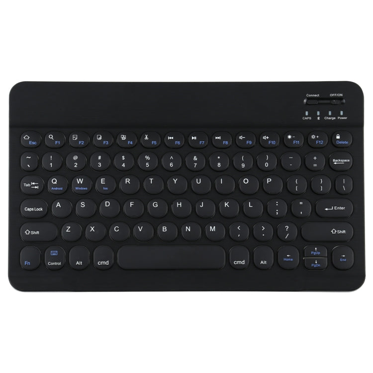 Universal Round Keys Detachable Bluetooth Keyboard for iPad 9-10 inch(Black) - Universal by PMC Jewellery | Online Shopping South Africa | PMC Jewellery