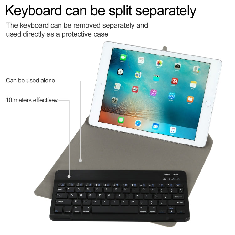 Universal Detachable Bluetooth Keyboard + Leather Tablet Case without Touchpad for iPad 9-10 inch, Specification:Black Keyboard(Black) - Universal by PMC Jewellery | Online Shopping South Africa | PMC Jewellery