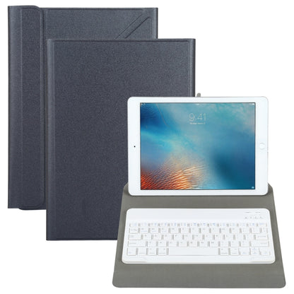 Universal Detachable Bluetooth Keyboard + Leather Tablet Case without Touchpad for iPad 9-10 inch, Specification:White Keyboard(Black) - Universal by PMC Jewellery | Online Shopping South Africa | PMC Jewellery