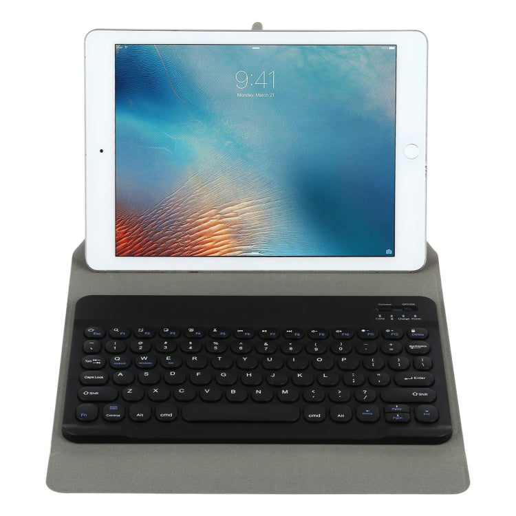 Universal Round Keys Detachable Bluetooth Keyboard + Leather Tablet Case without Touchpad for iPad 9-10 inch, Specification:Black Keyboard(Black) - Universal by PMC Jewellery | Online Shopping South Africa | PMC Jewellery