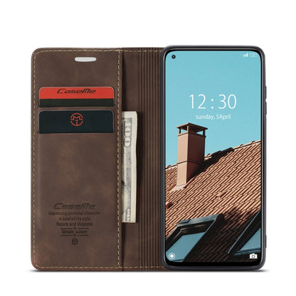 For Xiaomi Mi 10T Lite 5G CaseMe-013 Multifunctional Retro Frosted Horizontal Flip Leather Case with Card Slot & Holder & Wallet(Coffee) - Xiaomi Cases by CaseMe | Online Shopping South Africa | PMC Jewellery | Buy Now Pay Later Mobicred