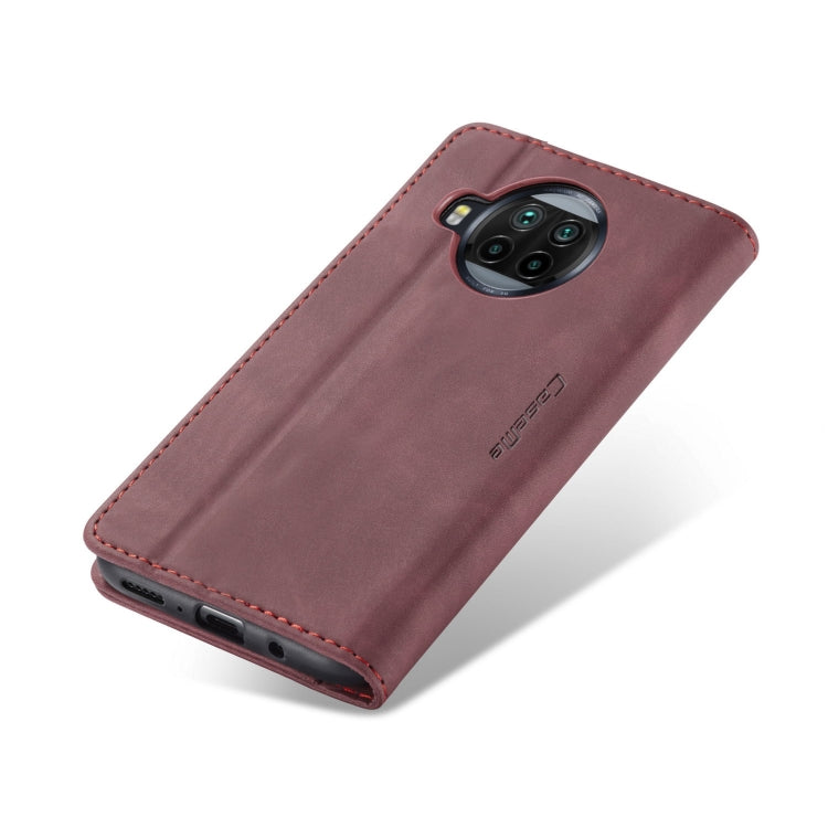 For Xiaomi Mi 10T Lite 5G CaseMe-013 Multifunctional Retro Frosted Horizontal Flip Leather Case with Card Slot & Holder & Wallet(Wine Red) - Xiaomi Cases by CaseMe | Online Shopping South Africa | PMC Jewellery | Buy Now Pay Later Mobicred