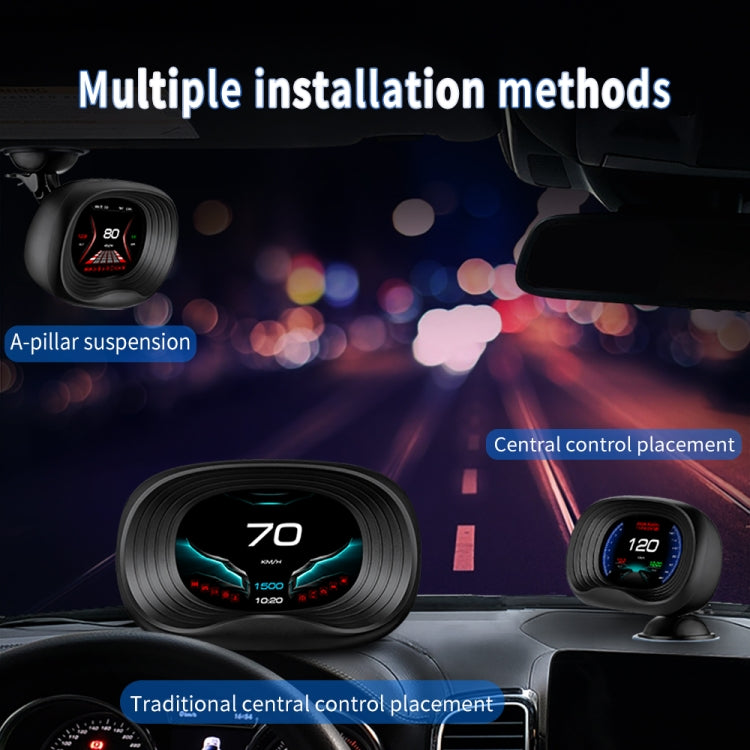 P20 OBD2 + GPS Mode Car Head-up Display HUD Overspeed / Speed / Water Temperature / Engine Failure Alarm - Head Up Display System by PMC Jewellery | Online Shopping South Africa | PMC Jewellery | Buy Now Pay Later Mobicred