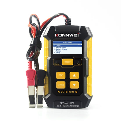 KONNWEI KW510 3 in 1 Car Battery Tester / Charger / Repairer, Support 8 Languages(US Plug) - Code Readers & Scan Tools by KONNWEI | Online Shopping South Africa | PMC Jewellery | Buy Now Pay Later Mobicred