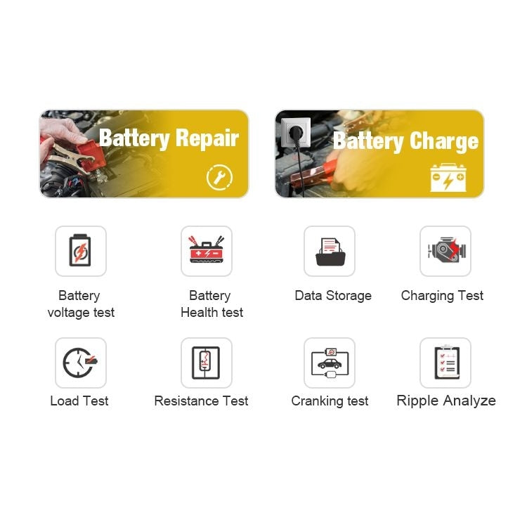 KONNWEI KW510 3 in 1 Car Battery Tester / Charger / Repairer, Support 8 Languages (EU Plug) - Code Readers & Scan Tools by KONNWEI | Online Shopping South Africa | PMC Jewellery | Buy Now Pay Later Mobicred