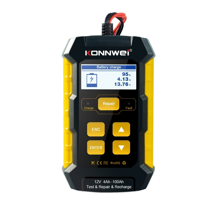 KONNWEI KW510 3 in 1 Car Battery Tester / Charger / Repairer, Support 8 Languages(US Plug) - Code Readers & Scan Tools by KONNWEI | Online Shopping South Africa | PMC Jewellery | Buy Now Pay Later Mobicred