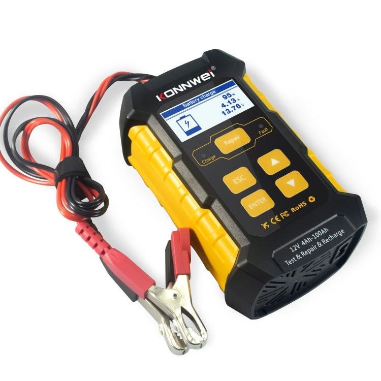 KONNWEI KW510 3 in 1 Car Battery Tester / Charger / Repairer, Support 8 Languages(US Plug) - Code Readers & Scan Tools by KONNWEI | Online Shopping South Africa | PMC Jewellery | Buy Now Pay Later Mobicred