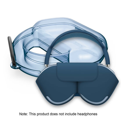 PP Jelly Color Headphone Protective Case for AirPods Max, with Hook(Blue) - For AirPods Max by PMC Jewellery | Online Shopping South Africa | PMC Jewellery