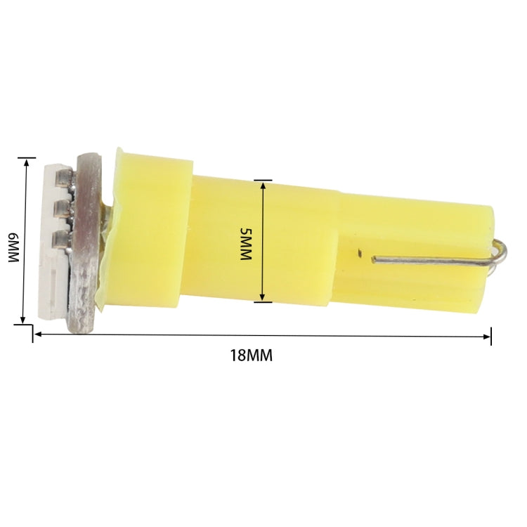 30 PCS T5 1LED SMD-5050 Car Modification LED Indicator Light Yellow Light - Clearance Lights by PMC TechLife | Online Shopping South Africa | PMC TechLife | Buy Now Pay Later Mobicred