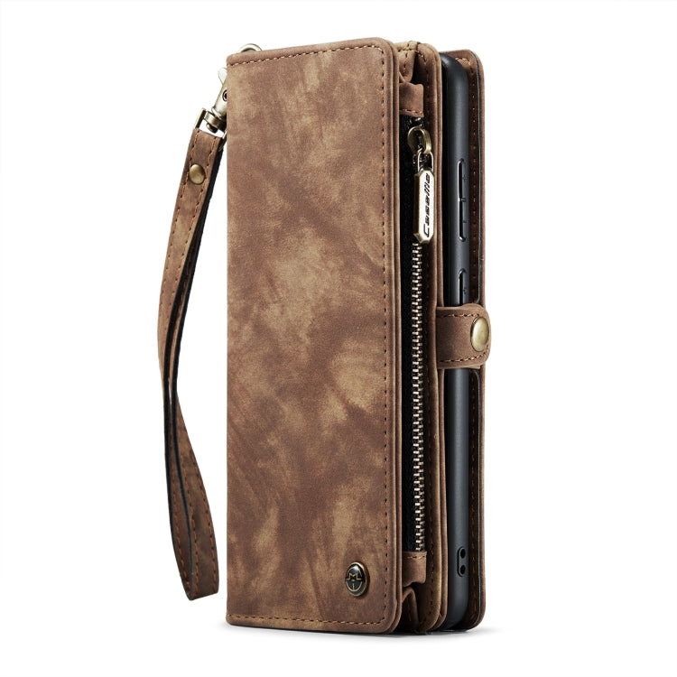 For Samsung Galaxy S21 5G CaseMe-008 Detachable Multifunctional Flip Leather Phone Case(Brown) - Galaxy S21 5G Cases by CaseMe | Online Shopping South Africa | PMC Jewellery | Buy Now Pay Later Mobicred