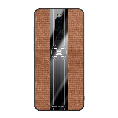 For Meizu Note 8 XINLI Stitching Cloth Texture Shockproof TPU Protective Case(Brown) - Meizu by XINLI | Online Shopping South Africa | PMC Jewellery | Buy Now Pay Later Mobicred