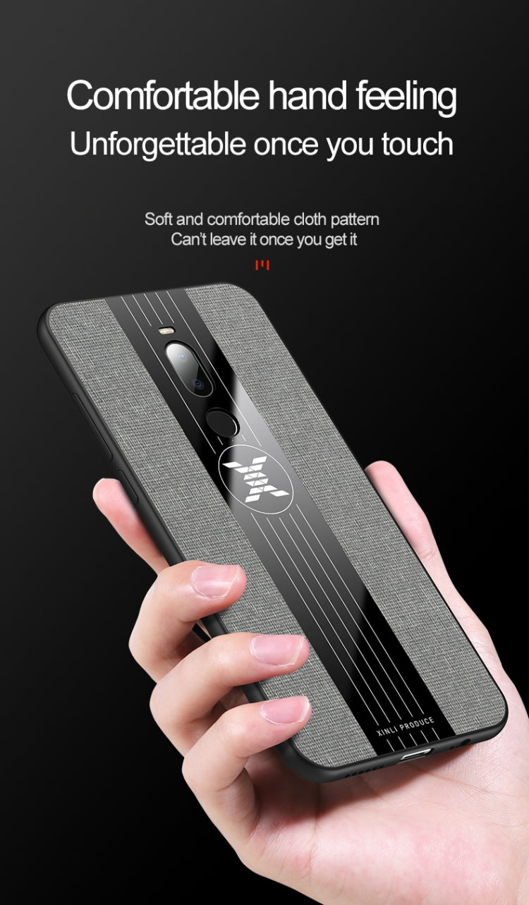 For Meizu Note 8 XINLI Stitching Cloth Texture Shockproof TPU Protective Case(Brown) - Meizu by XINLI | Online Shopping South Africa | PMC Jewellery | Buy Now Pay Later Mobicred