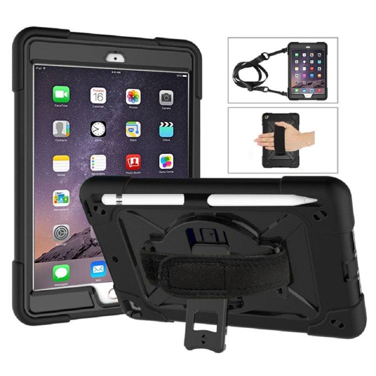 Contrast Color Silicone + PC Combination Case with Holder For iPad mini 3(Black) - iPad Mini 4 & 3 & 2 & 1 Cases by PMC TechLife | Online Shopping South Africa | PMC TechLife
