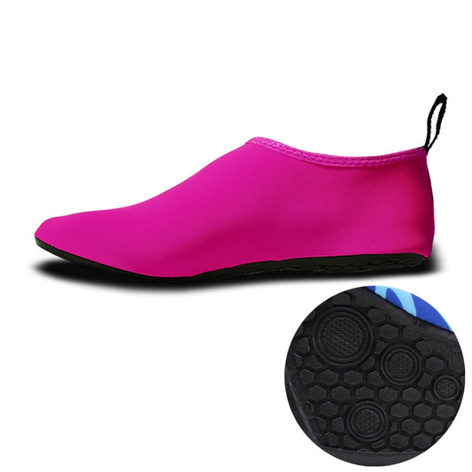 Non-slip Wear-resisting Thick Rubber Sole Diving Shoes and  Socks, One Pair, Size:XXL (Rose Red) - Swimming Fins & Diving Shoes by PMC Jewellery | Online Shopping South Africa | PMC Jewellery | Buy Now Pay Later Mobicred