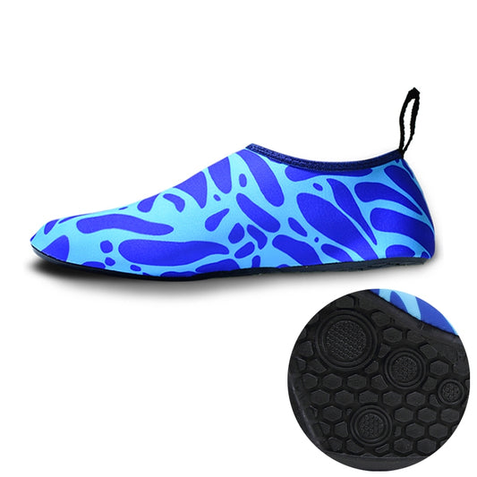 Non-slip Wear-resisting Thick Rubber Sole Diving Shoes and  Socks, One Pair, Size:XXXL (Figured Blue) - Swimming Fins & Diving Shoes by PMC Jewellery | Online Shopping South Africa | PMC Jewellery | Buy Now Pay Later Mobicred