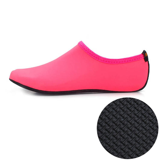 3mm Non-slip Rubber Embossing Texture Sole Solid Color Diving Shoes and Socks, One Pair, Size:S (Pink) - Swimming Fins & Diving Shoes by PMC Jewellery | Online Shopping South Africa | PMC Jewellery | Buy Now Pay Later Mobicred