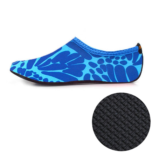 3mm Non-slip Rubber Embossing Texture Sole Figured Diving Shoes and Socks, One Pair, Size:M (Blue) - Swimming Fins & Diving Shoes by PMC Jewellery | Online Shopping South Africa | PMC Jewellery | Buy Now Pay Later Mobicred