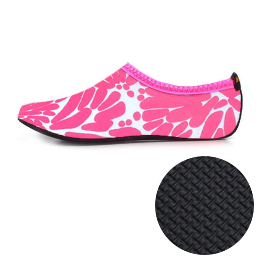 3mm Non-slip Rubber Embossing Texture Sole Figured Diving Shoes and Socks, One Pair, Size:L (Pink) - Swimming Fins & Diving Shoes by PMC Jewellery | Online Shopping South Africa | PMC Jewellery | Buy Now Pay Later Mobicred