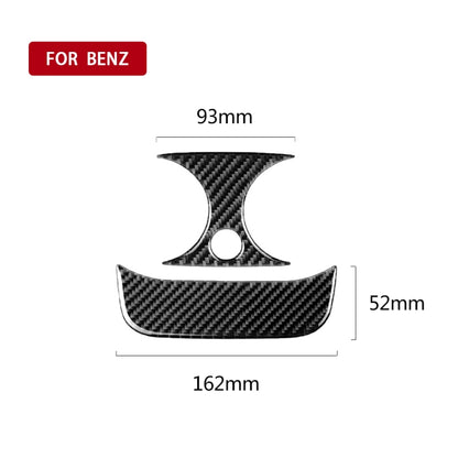 Car Carbon Fiber Rear Air Outlet Set Decorative Sticker for Mercedes-Benz C Class W205 C180 C200 C300 GLC, Left and Right Drive Universal(Solid Color) - Car Interior Mouldings by PMC Jewellery | Online Shopping South Africa | PMC Jewellery | Buy Now Pay Later Mobicred