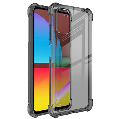 For HTC Desire 21 Pro 5G IMAK All Coverage Shockproof Airbag TPU Case(Transparent Black) - HTC by imak | Online Shopping South Africa | PMC Jewellery | Buy Now Pay Later Mobicred