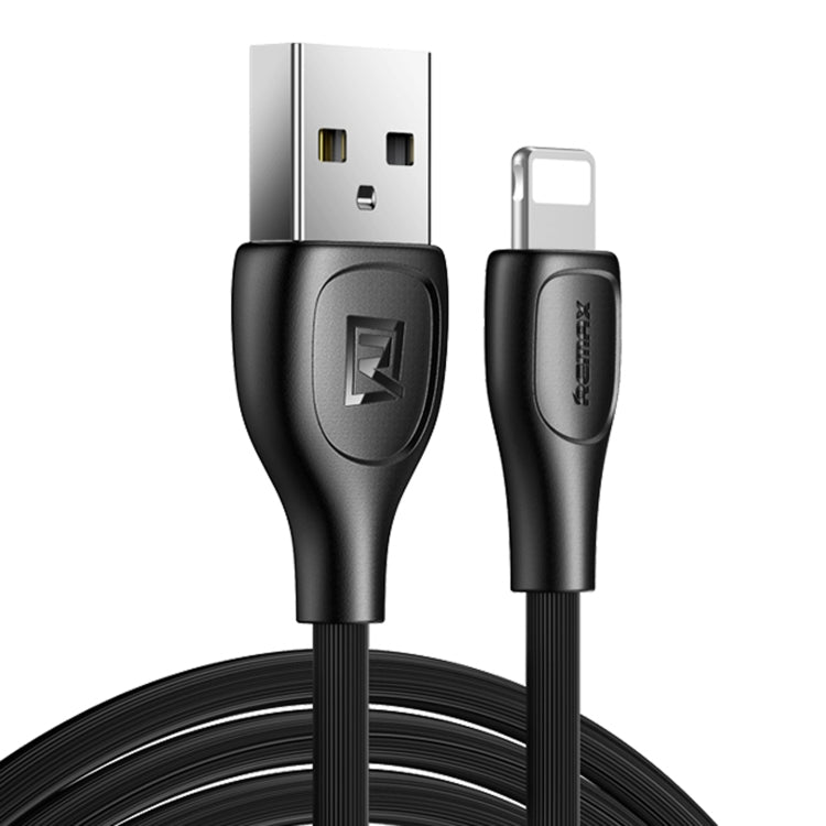 Remax RC-160i 2.1A 8 Pin Lesu Pro Series Charging Data Cable, Length: 1m (Black) - Normal Style Cable by REMAX | Online Shopping South Africa | PMC Jewellery | Buy Now Pay Later Mobicred