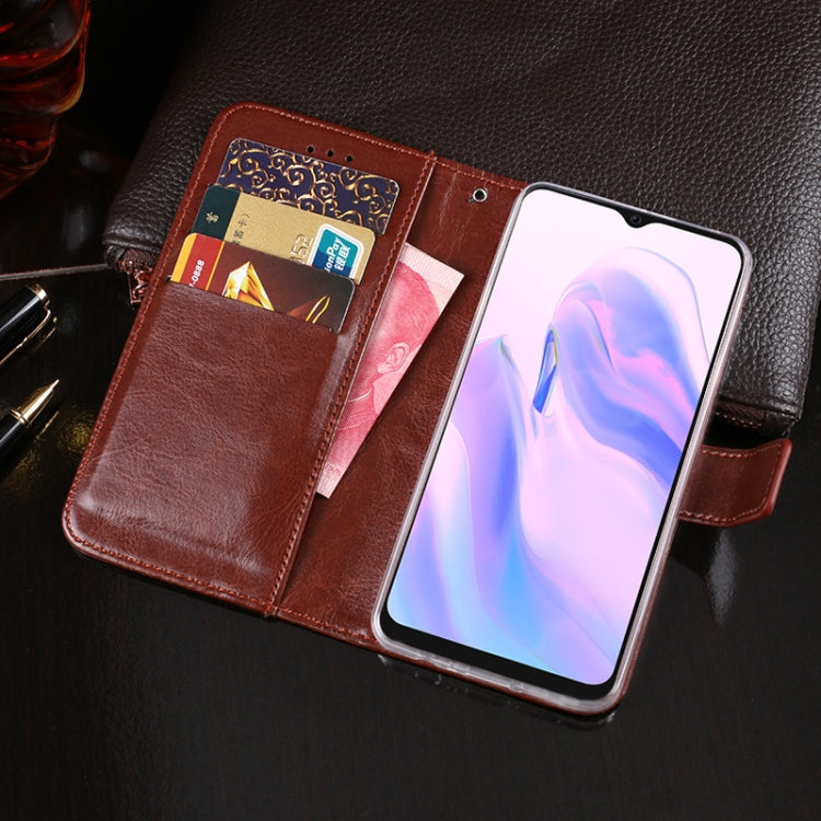 For Blackview A70 idewei Crazy Horse Texture Horizontal Flip Leather Case with Holder & Card Slots & Wallet(Yellow) - More Brand by idewei | Online Shopping South Africa | PMC TechLife | Buy Now Pay Later Mobicred