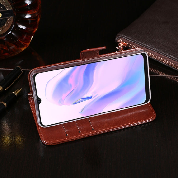 For Blackview A70 idewei Crazy Horse Texture Horizontal Flip Leather Case with Holder & Card Slots & Wallet(Brown) - More Brand by idewei | Online Shopping South Africa | PMC TechLife | Buy Now Pay Later Mobicred